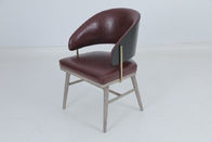 Leather Fabric Wood Loft Dining Armchair Furniture Dining Room Chairs Customized Sizes