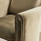 Single 75*82*70cm Beige Velvet Armchair Living Room Sofa