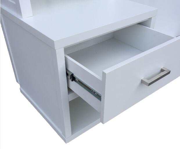PU beenden hohe Nachttische mit Fächern/weißer Enge hohes Nightstand 0