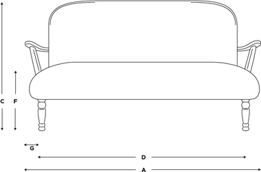 Elegantes Leinensitzer-Wohnzimmer Sofa With Wooden Handle antike Loveseat 2 0