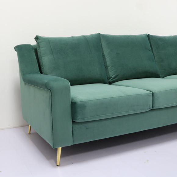 Forest Green ODM-Wohnzimmer Sofa With Metal Leg 0