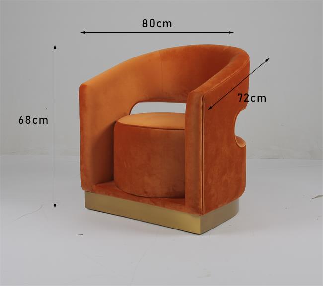 68cm H Freizeit-Wohnzimmer Sofa With Hollow Design Back 0