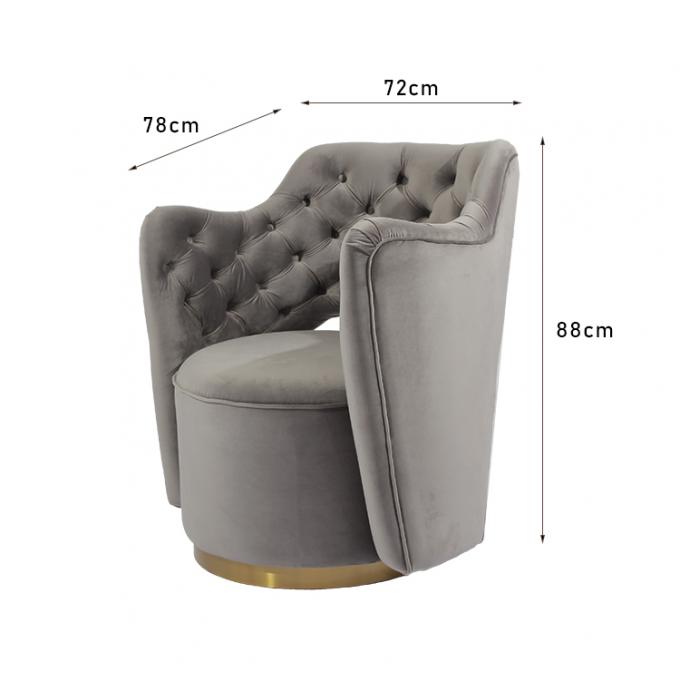Innenbreiten-Wohnzimmer-Lehnsessel der freizeit-72cm mit Grey Buttons 0