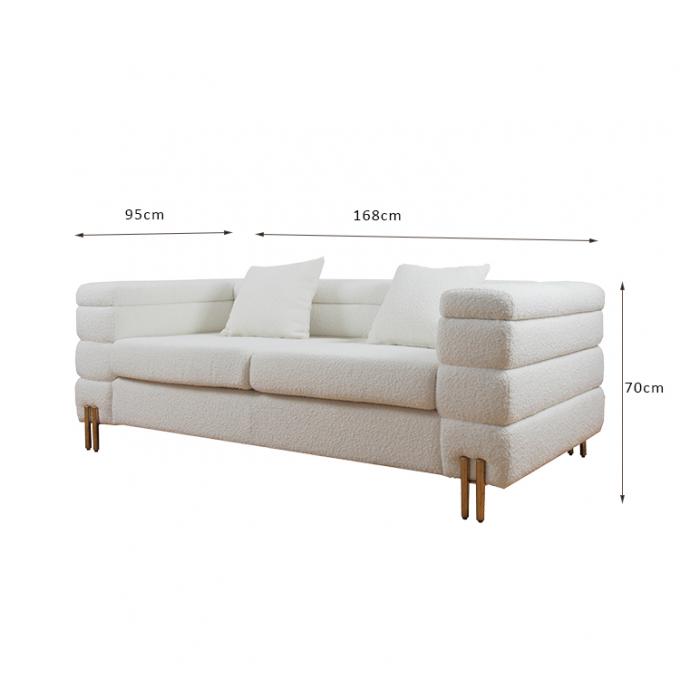 Modernes Spitzensamt-Gewebe kundenspezifischer Sofa Furniture Solid Wood 0