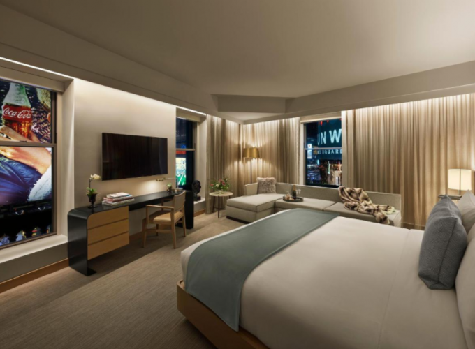 Hölzerne moderne Hotel-Schlafzimmer-Fünf-Sternemöbel BS5852 feuerverzögernd 0