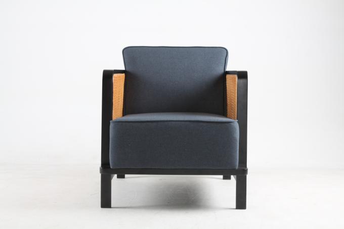 Leinenstoff Caned Back Lounge Chairs Luxury Star Hotelmöbel 0