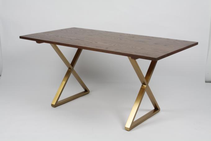 Speisetisch-Grau Modern Family-Eisen-hölzernes Spitze MDF 3