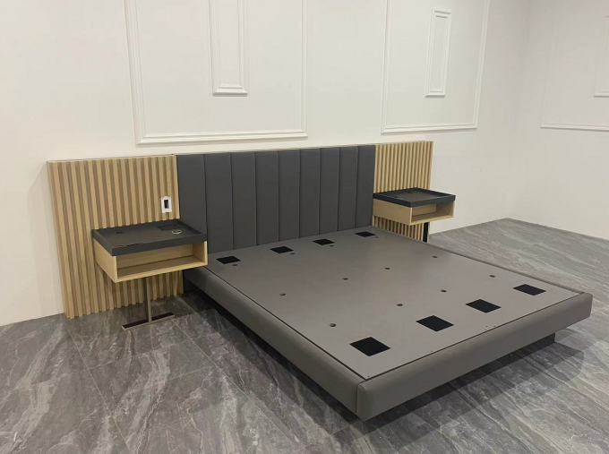 Maßgeschneiderte Massivholz-Holzmöbel-Schlafzimmer-Sets aus massivem Eichenholz Luxus-Design 0