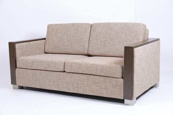 Kundengebundenes Wohnzimmer-Sofa Loveseats Combing Wooden Frame-Gewebe 2