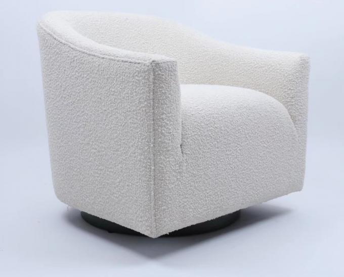 Kundengebundener moderner Lehnsessel-Gewebe-hölzerner Rahmen-eleganter Samt 2