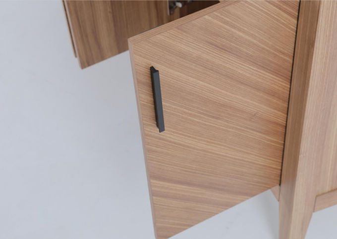 Massivholzrahmen und Beine Konsole Tisch Korridor Seitentisch Klein 3