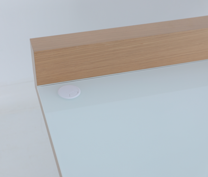 Modisch angepasster freistehender Schreibtisch 102cm*51cm*78cm 1