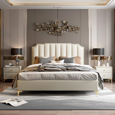 kaufen Luxushotel-Schlafzimmer-Möbel-festes hölzernes Regal mit den Edelstahl-Beinen Online-Herstellung