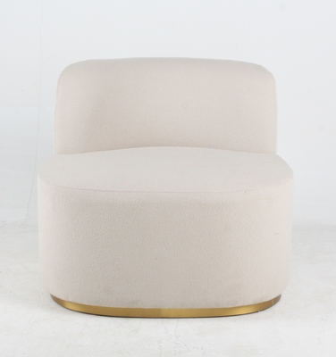 kaufen Wohnzimmer-weißer Gewebe Boucle-Akzent-Freizeit-Stuhl-moderne Art Online-Herstellung