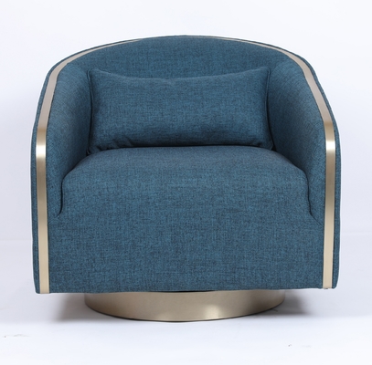 kaufen Modernes, bequemes, blaues Stoff-Single-Lounge-Sessel-Sofa für Hotelzimmer Online-Herstellung