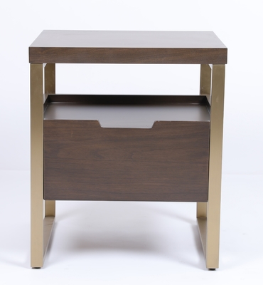 kaufen Luxusholz-und Metallrahmen Nightstand-Hotel-und Ausgangsschlafzimmer-Möbel Online-Herstellung