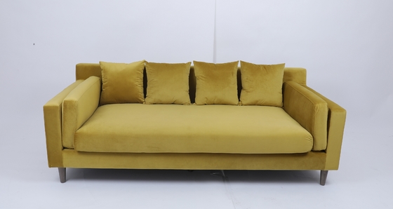 kaufen Büscheliger Sitzer modularer Schnitt-Sofa Set For Living Room des Knopf-Samt-3 Online-Herstellung
