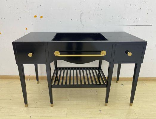 kaufen Moderne kundenspezifische Badezimmer-Eitelkeit mit Metallkonsole Soem-ODM Online-Herstellung