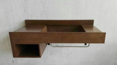 kaufen Sich hin- und herbewegende moderne Badezimmer-Eitelkeits-Kabinett-Brown-Farbe mit Berufsgewohnheit Online-Herstellung