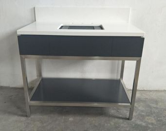 kaufen Badezimmer-asphaltieren sich hin- und herbewegende Badezimmer-Kabinette Stangen-Luxusmöbel, moderne Art Online-Herstellung