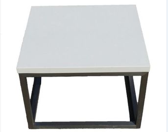 kaufen Elegante gebürstete moderner Möbel-Couchtisch-dauerhafte quadratische Glasplatte-Tabelle Online-Herstellung