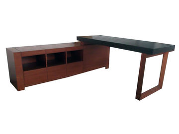 kaufen L-förmiger Schreibtisch mit Dia-Fächern/zusammengebautem Cherry Wood Desk Online-Herstellung