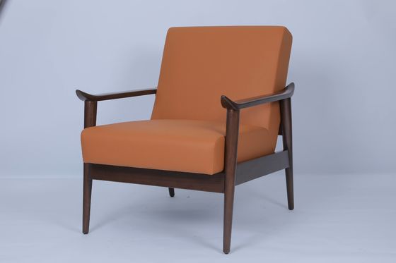 kaufen Vintage Hospitality Lounge Stühle Eiche Verbrannte Orange Armstuhl Online-Herstellung