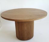 Commercial Hotel Round Wooden Living Room Coffee Table Customized Sizes