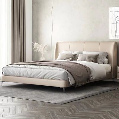 kaufen Luxushotel im europäischen Stil, beige Polsterbett Online-Herstellung
