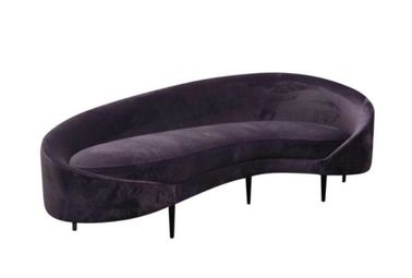 kaufen Samt-Gewebesofa des neuen Ereignishochzeitsmöbelsofas des Entwurfs 2018 französischen modernen purpurrotes Online-Herstellung