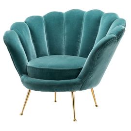kaufen Moderne Wohnzimmer-Gewebe-Sofa-goldene Edelstahl-Basis Shell Back Velvet Online-Herstellung