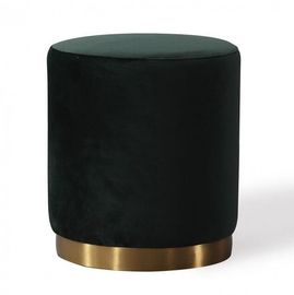 kaufen GOLDmetallschemel schwarze Samt-Puff-Schlafzimmer-Osmane-Bank Stainess Stahl Online-Herstellung
