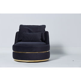 kaufen Moderner Wohnzimmer-Sofa Couches Upholstery Rotatable Blue-Samt mit Metallfuß Online-Herstellung