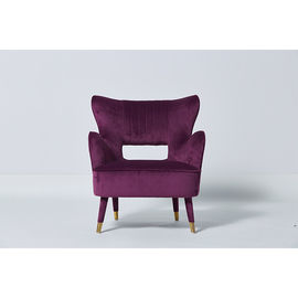 kaufen Modernes elegantes Polsterungs-Wohnzimmer einzelner Sofa Stackable Dark Red Velvet Online-Herstellung