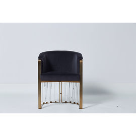 kaufen Mode-Polsterungs-Wohnzimmer legt sauberes starkes Acryl Blue Velvet mit Metallfuß hin Online-Herstellung