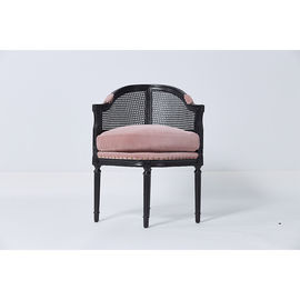 kaufen Kuss formen moderne Esszimmer-Stuhl-reizenden rosa Samt mit schwarzem festem Holz Online-Herstellung