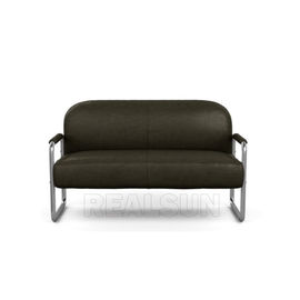 kaufen Ledernes Chesterfield-Wohnzimmer-Sofa, Recliner Sofa With Stainless Steel Online-Herstellung