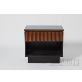 kaufen Ritz Carlton Natural Walnut Veneer Hotel-Nachttische mit offenem Raum Nightstand Online-Herstellung