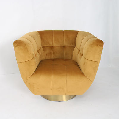 kaufen Modernes Küstenmotorschiff-büschelige Sofa With Gold Stainless Steel-Basis Online-Herstellung