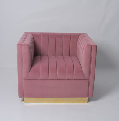 Guter Preis Moderner einzelner Wohnzimmer-Samt-büschelige Couch Online