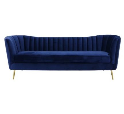 kaufen Italienische Art-Samt-Wohnzimmer-Gewebe-Sofas mit den Edelstahl-Beinen Online-Herstellung