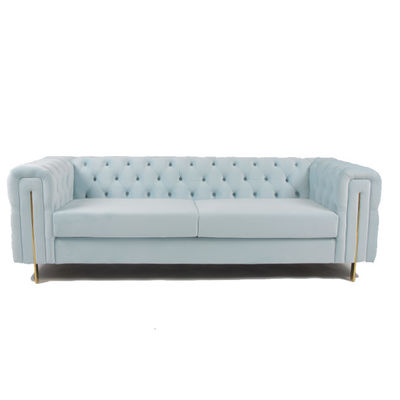 kaufen Sitzer-Knopf-Beschaffenheits-Wohnzimmer-Sofa des Samt-Gewebe-3 Online-Herstellung