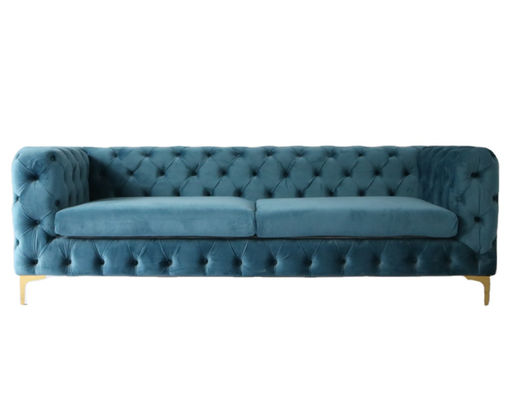 kaufen 220*85*75cm europäisches modernes Chesterfield Sofa Set Online-Herstellung