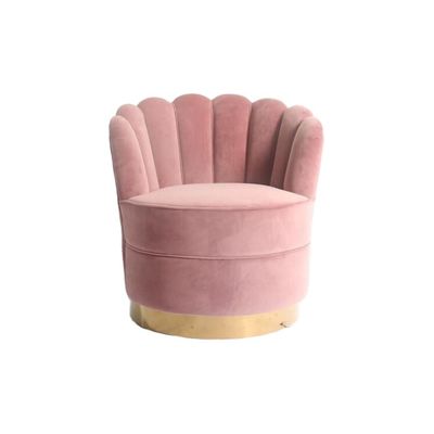 kaufen Moderne Blume formen Basis W76cm-Samt-Gewebe-Sofa With Golds SS Online-Herstellung