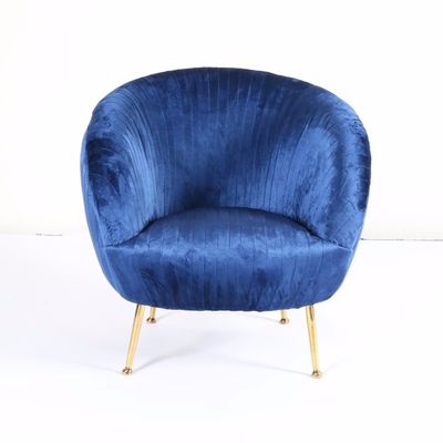 kaufen Moderne dunkelblaue Höhe des Samt-Akzent-Lehnsessel-75cm Online-Herstellung
