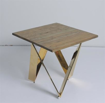 kaufen 60x60x60cm Wohnzimmer-Couchtisch X formte mit dem Messingbein Online-Herstellung