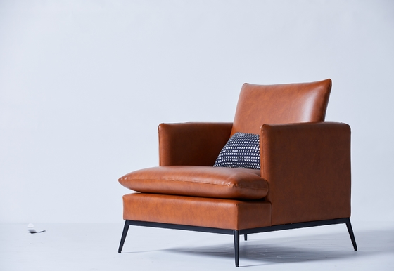 kaufen Lederner einzelner Freizeit-Stuhl-moderne Innenwohnzimmer-Luxusmöbel Online-Herstellung