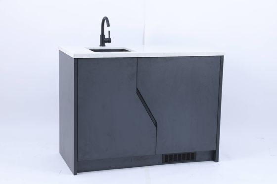 Guter Preis Moderne kundenspezifische Badezimmer-Eitelkeit mit Marmorplatte Online