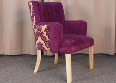 Guter Preis Klassische moderne Gewebe-Lehnsessel für Wohnzimmer mit dem Holz der massiven Eiche, das Stuhl speist Online