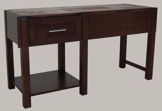 Guter Preis 1 Fach-Sperrholz-modernes Badezimmer-Eitelkeits-Kabinett-Birken-Furnier-Blattdunkle Fleck-Farbe Online